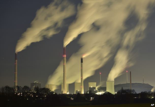 In this Nov. 24, 2014 file photo, smoke streams from the chimneys of the E.ON coal-fired power  station in Gelsenkirchen, Germany. (AP File)