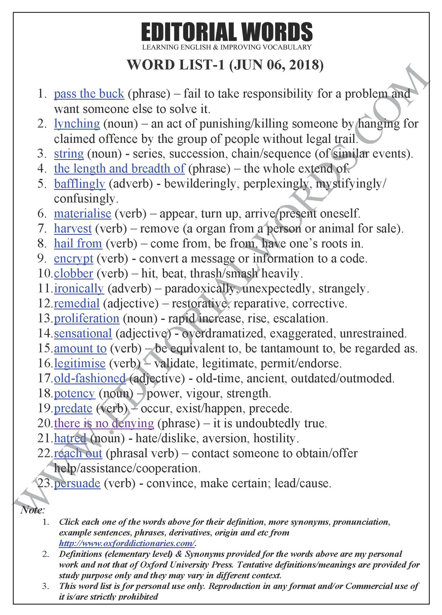 Old Fashioned Words List Lineply