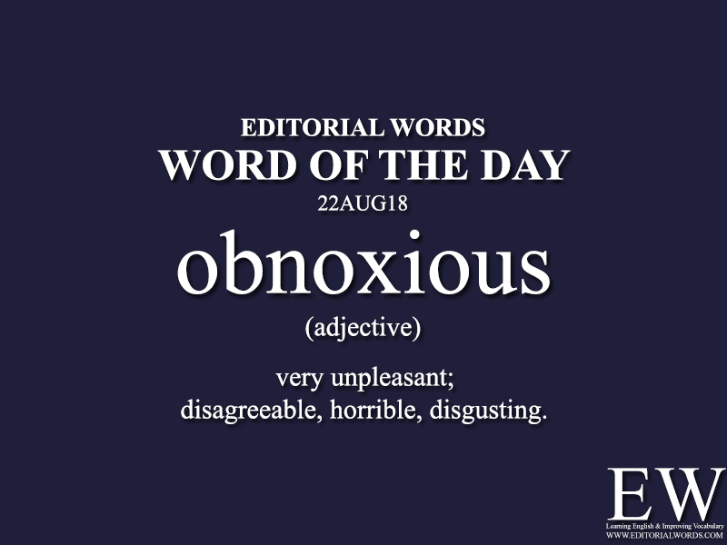 Word of the Day-22AUG18 - Editorial Words