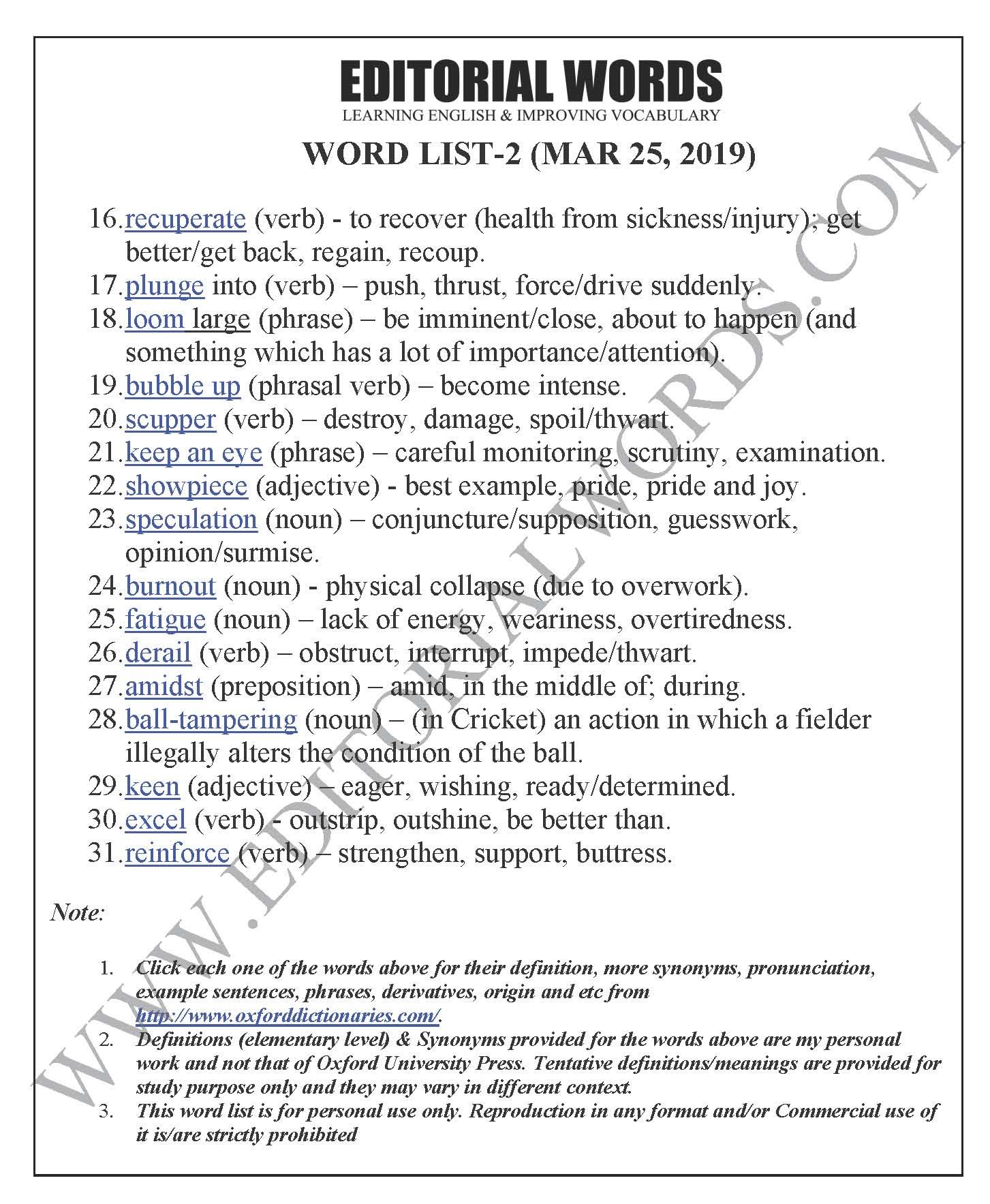 The Hindu Editorial (A different league) - Mar 25, 2019