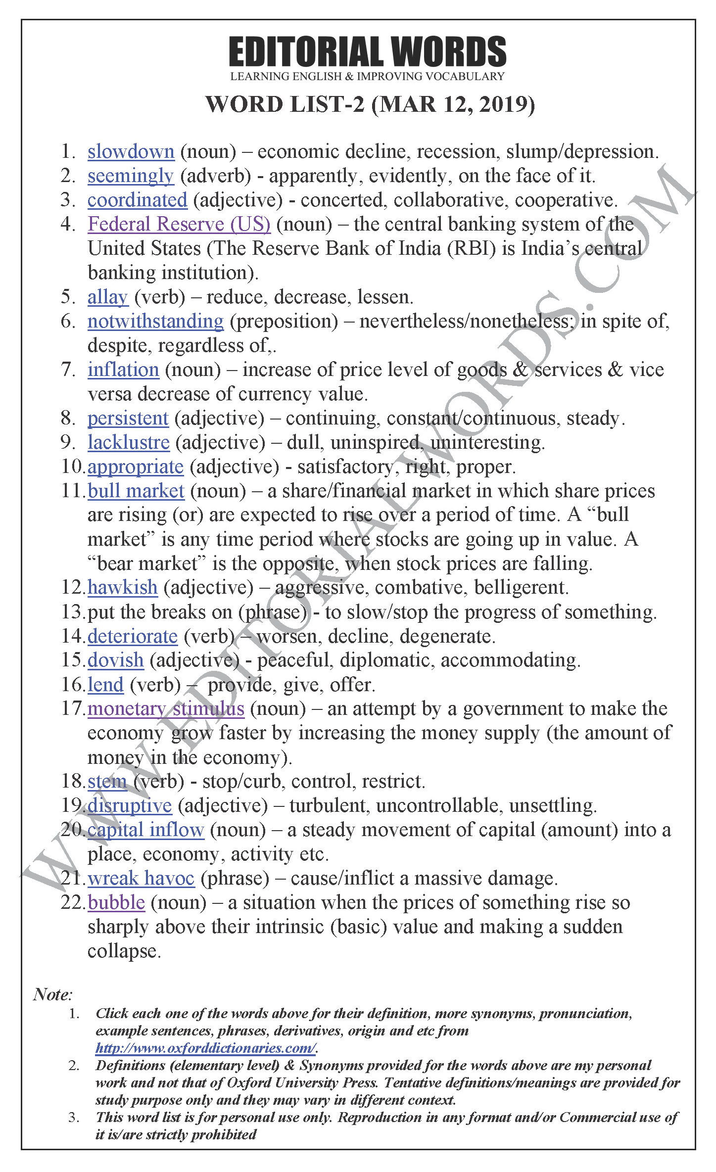 The Hindu Editorial (Avoiding a slowdown) - Mar 12, 2019