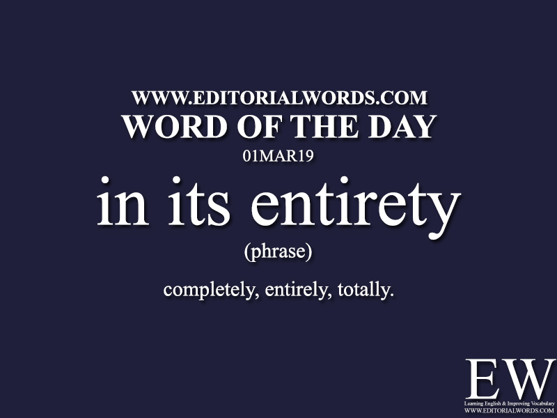 Word of the Day-01MAR19-Editorial Words