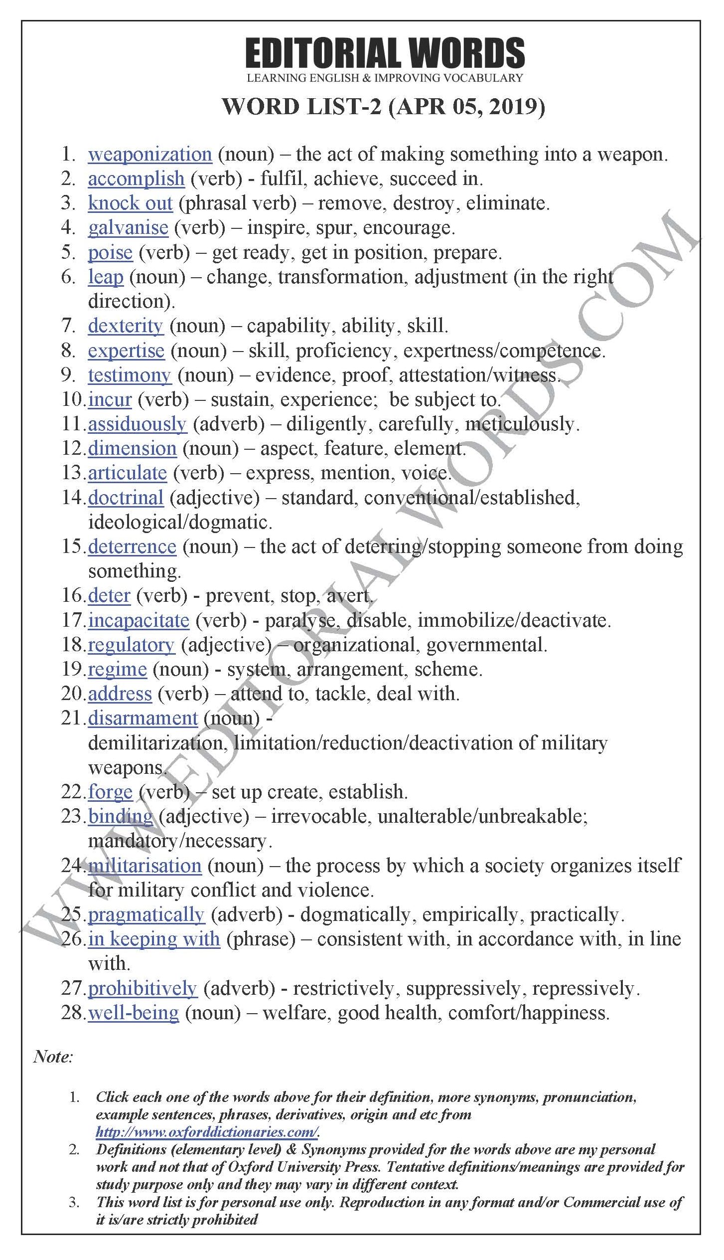 The Hindu Editorial (Outer clarity) - Apr 05, 2019