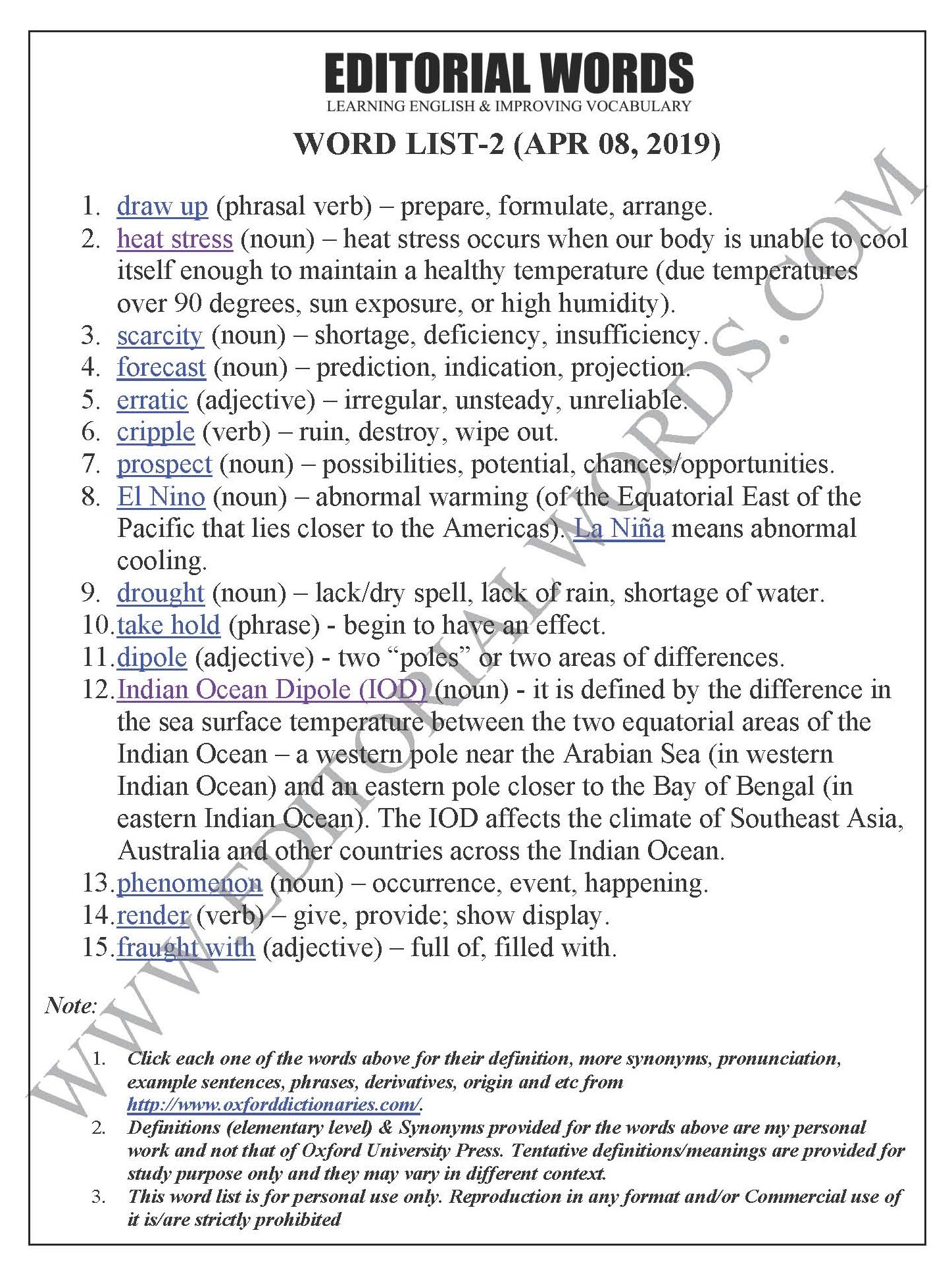 The Hindu Editorial (The heat is on) - Apr 08, 2019