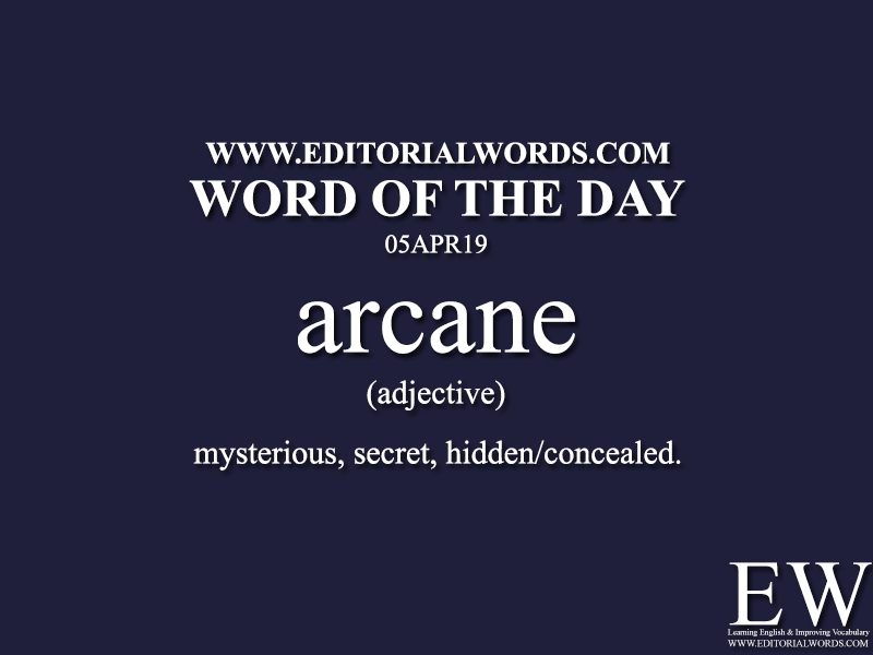 Word of the Day-05APR19-Editorial Words