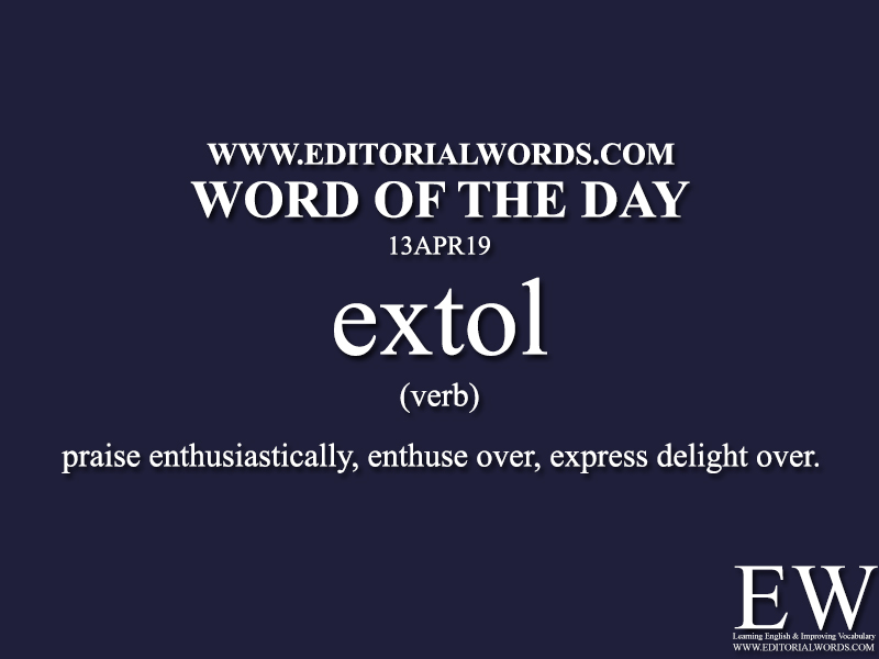 Word of the Day-13APR19-Editorial Words