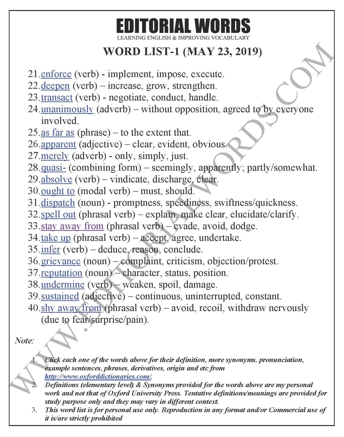 The Hindu Editorial (Disclosing dissent) - May 23, 2019