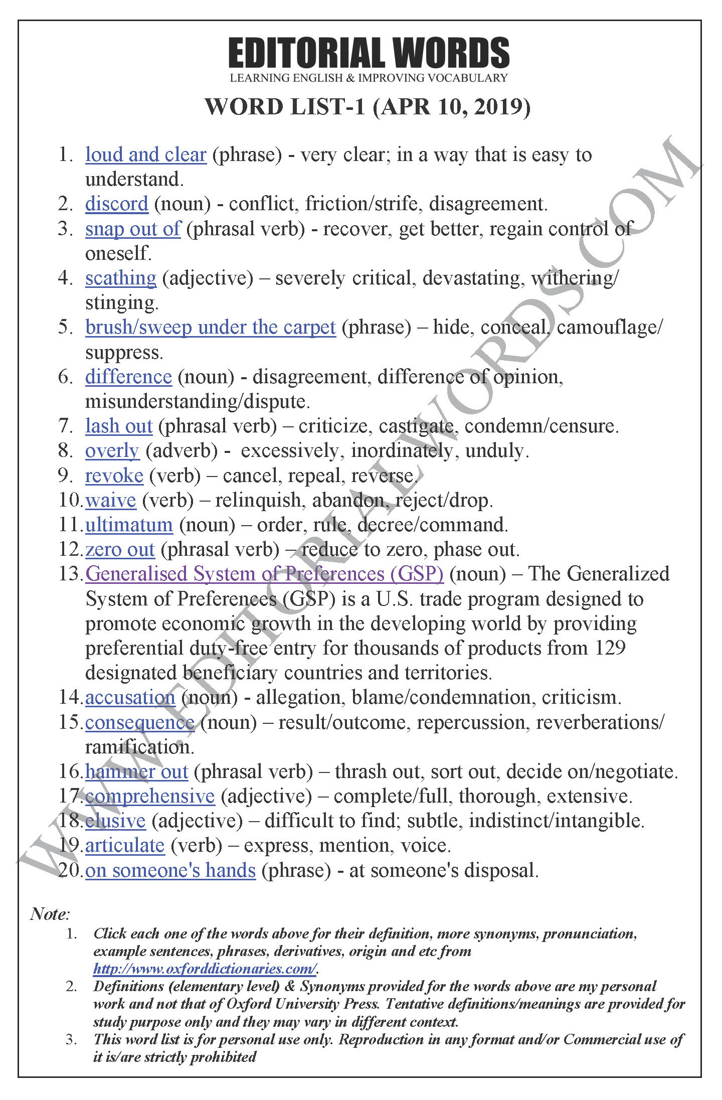 The Hindu Editorial (Loud and clear) - May 10, 2019