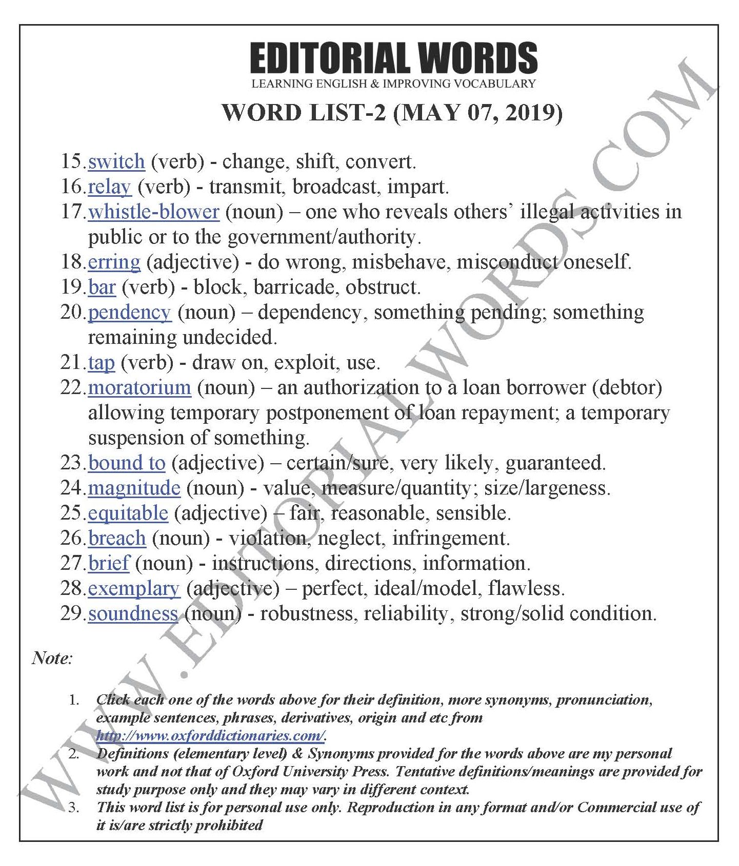 The Hindu Editorial (Deserved penalty) - May 07, 2019