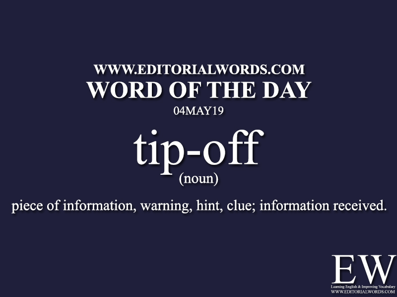 Word of the Day-04MAY19-Editorial Words