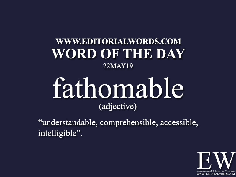 Word of the Day-22MAY19-Editorial Words