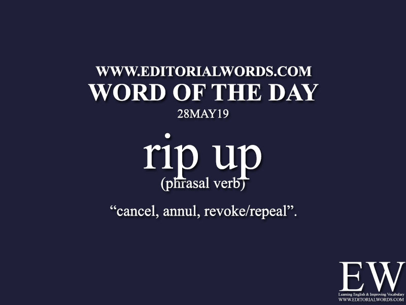 Word of the Day-28MAY19-Editorial Words