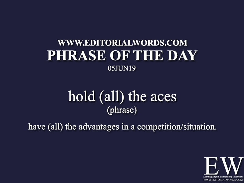 Phrase of the Day-05JUN19-Editorial Words