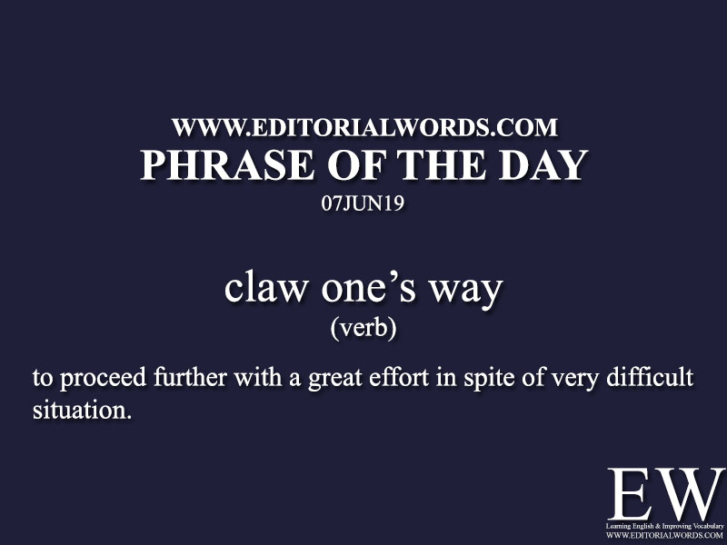 Phrase of the Day-07JUN19-Editorial Words