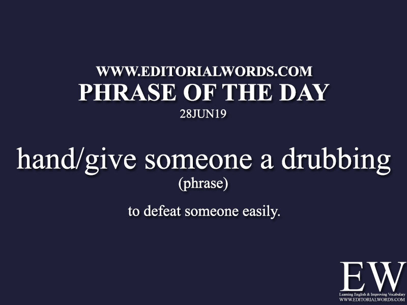 Phrase of the Day-28JUN19-Editorial Words