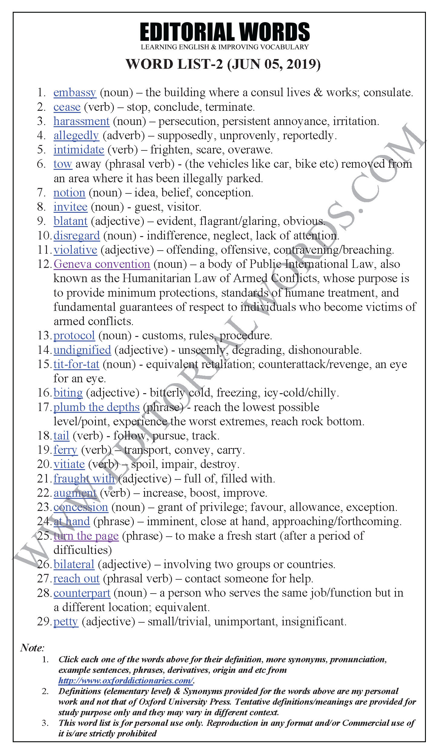 The Hindu Editorial (Low tactics) - Jun 05, 2019