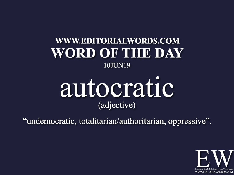 Word of the Day-10JUN19-Editorial Words