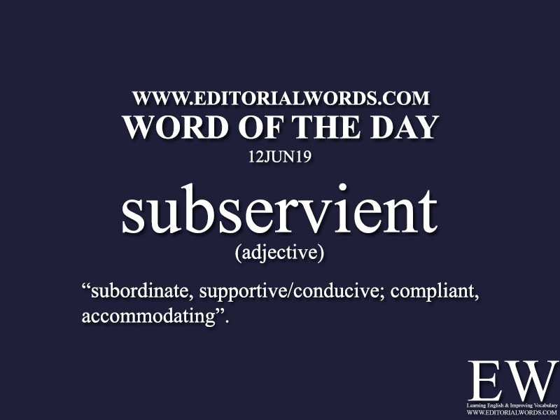 Word of the Day-12JUN19-Editorial Words