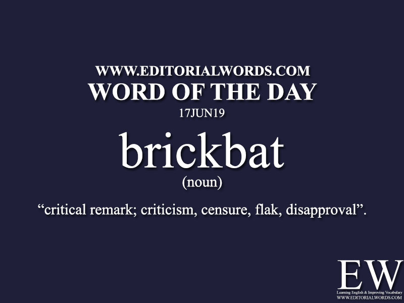 Word of the Day-17JUN19-Editorial Words