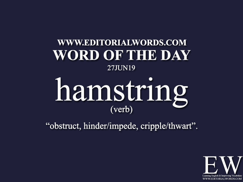 Word of the Day-27JUN19-Editorial Words