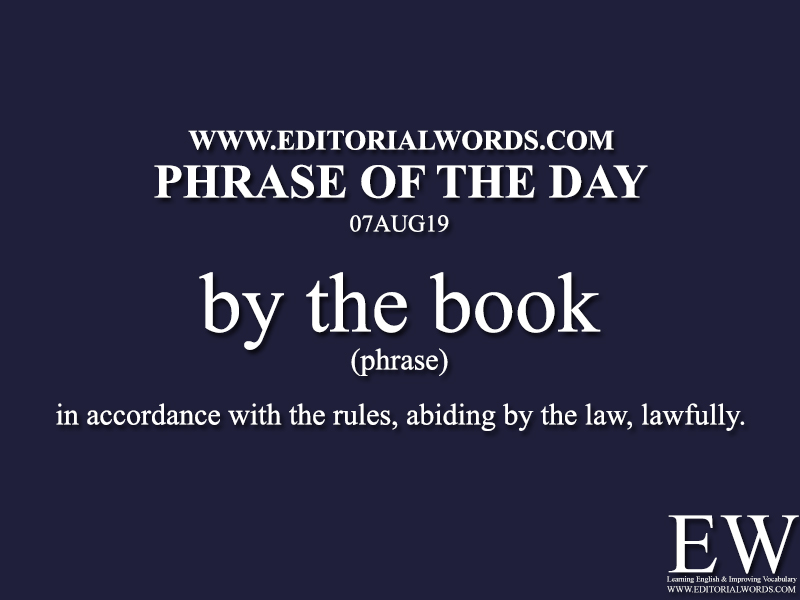 Phrase of the Day-07AUG19-Editorial Words