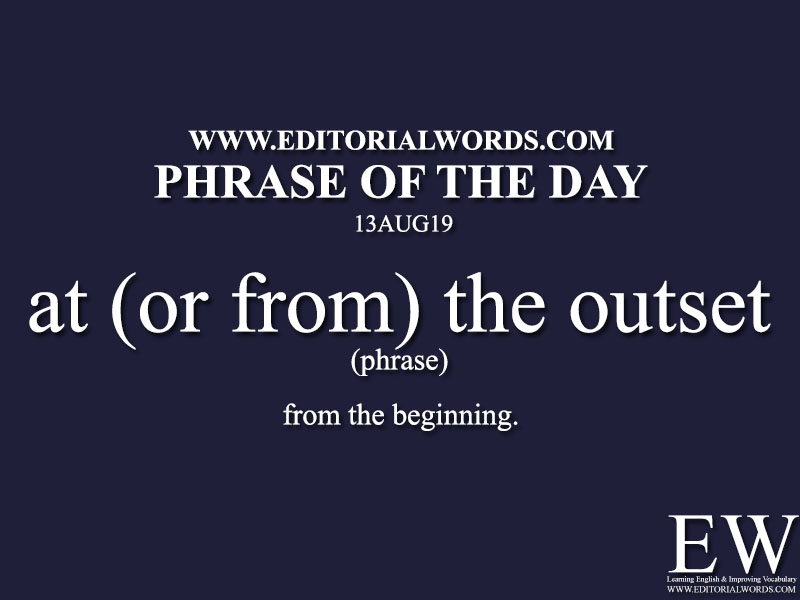 Phrase of the Day-13AUG19-Editorial Words