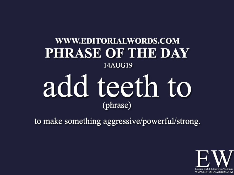 Phrase of the Day-14AUG19-Editorial Words