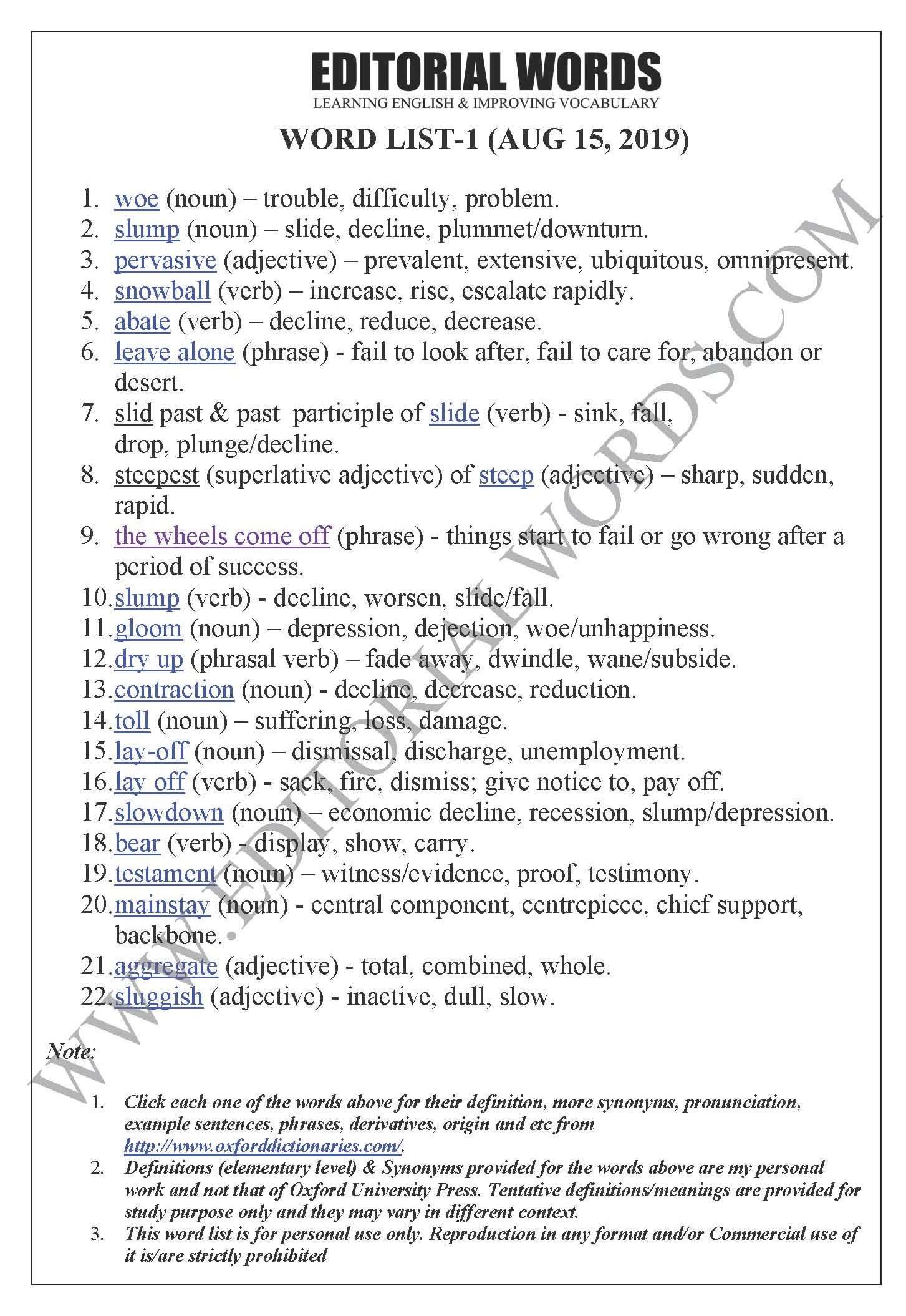 The Hindu Editorial (Symptom as cause) - Aug 15, 2019