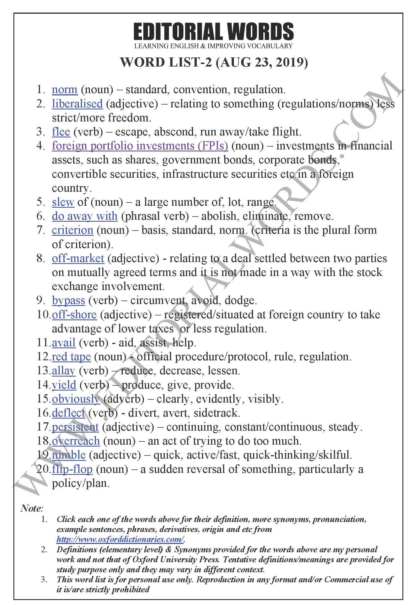 The Hindu Editorial (New norms) - Aug 23, 2019