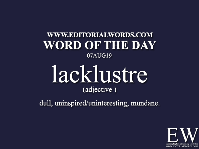 Word of the Day-07AUG19-Editorial Words