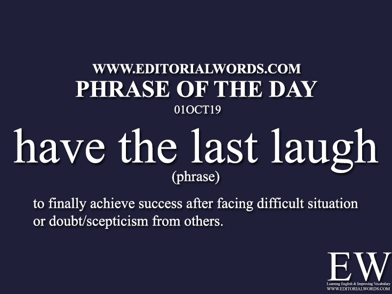 Phrase of the Day-01OCT19-Editorial Words