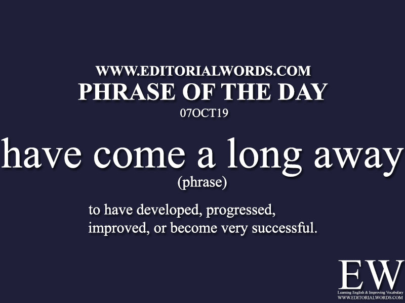 Phrase of the Day-07OCT19-Editorial Words