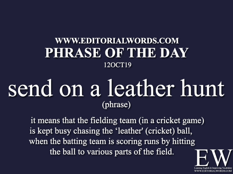 Phrase of the Day-12OCT19-Editorial Words