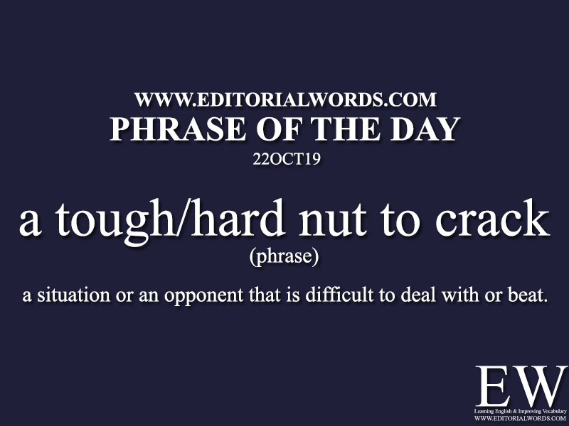 Phrase of the Day-22OCT19-Editorial Words