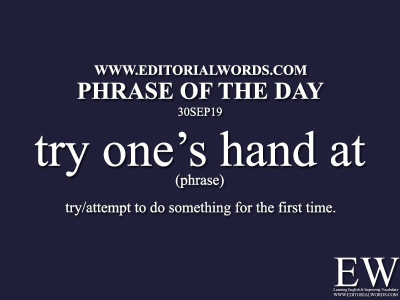 Phrase of the Day-30SEP19-Editorial Words