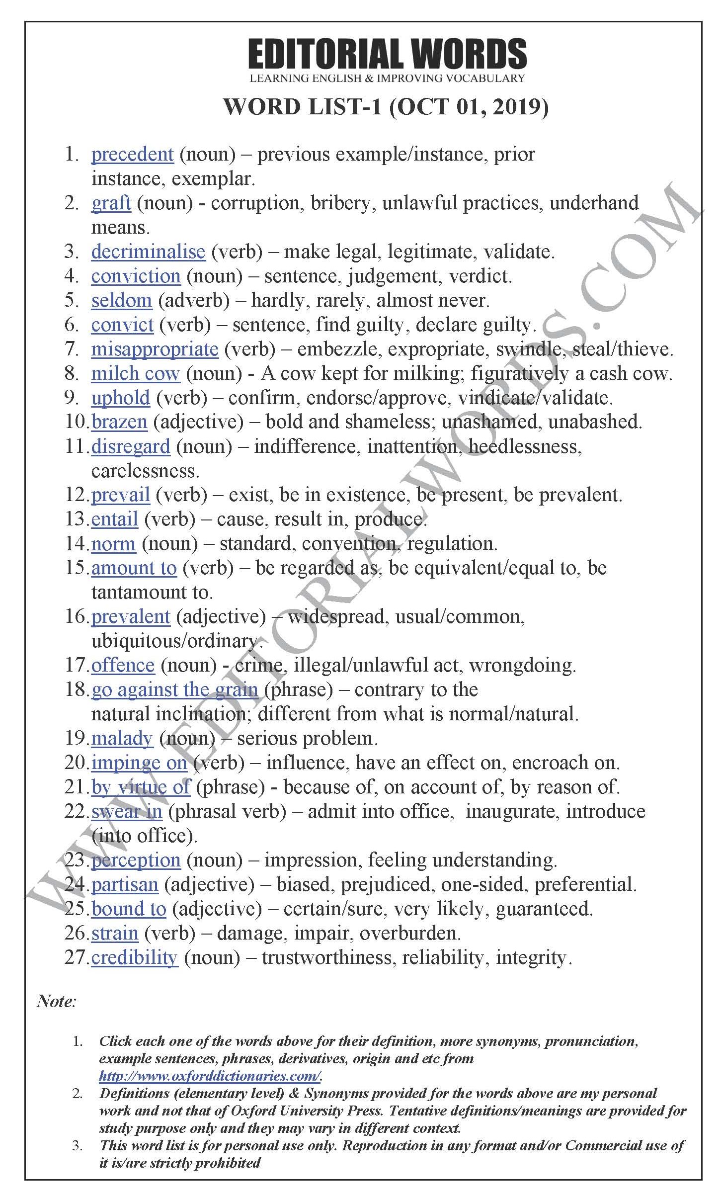 The Hindu Editorial (Dangerous precedent) - Oct 01, 2019