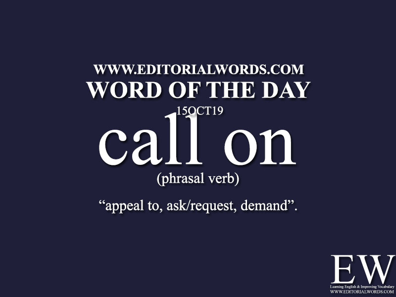 Word of the Day-15OCT19-Editorial Words