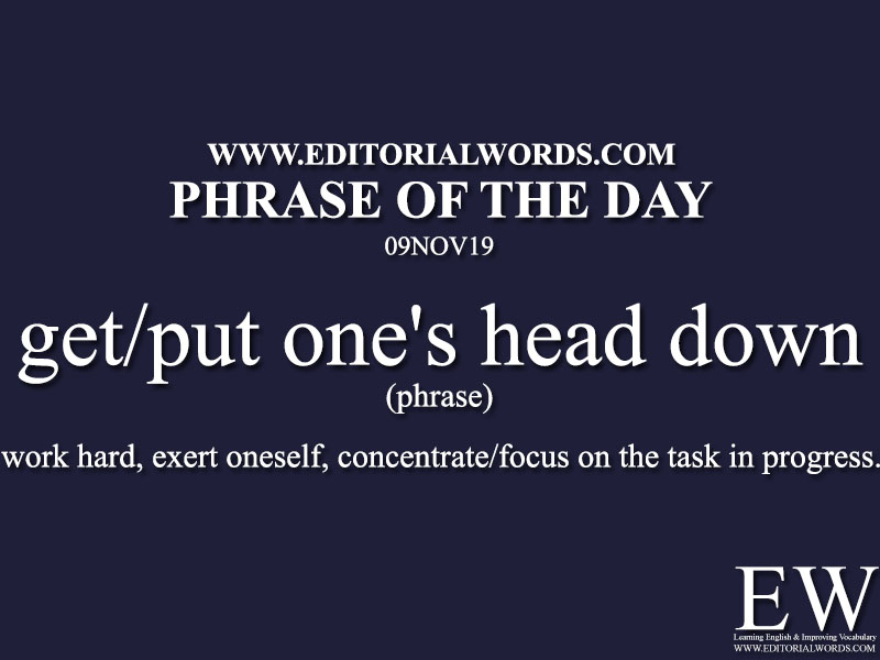 Phrase of the Day-09NOV19-Editorial Words