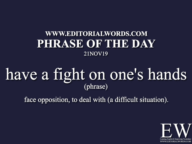 Phrase of the Day-21NOV19-Editorial Words