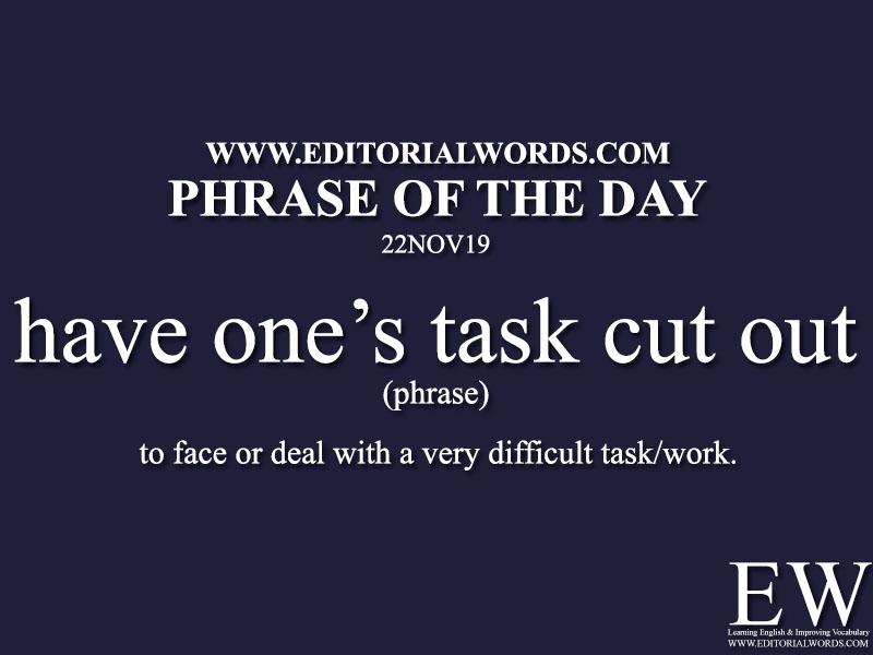 Phrase of the Day-22NOV19-Editorial Words