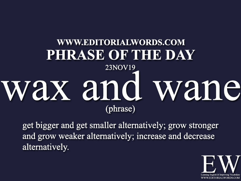 Phrase of the Day-23NOV19-Editorial Words