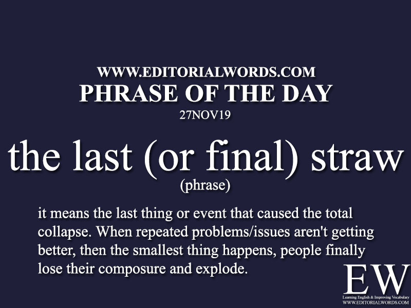 Phrase of the Day-27NOV19-Editorial Words