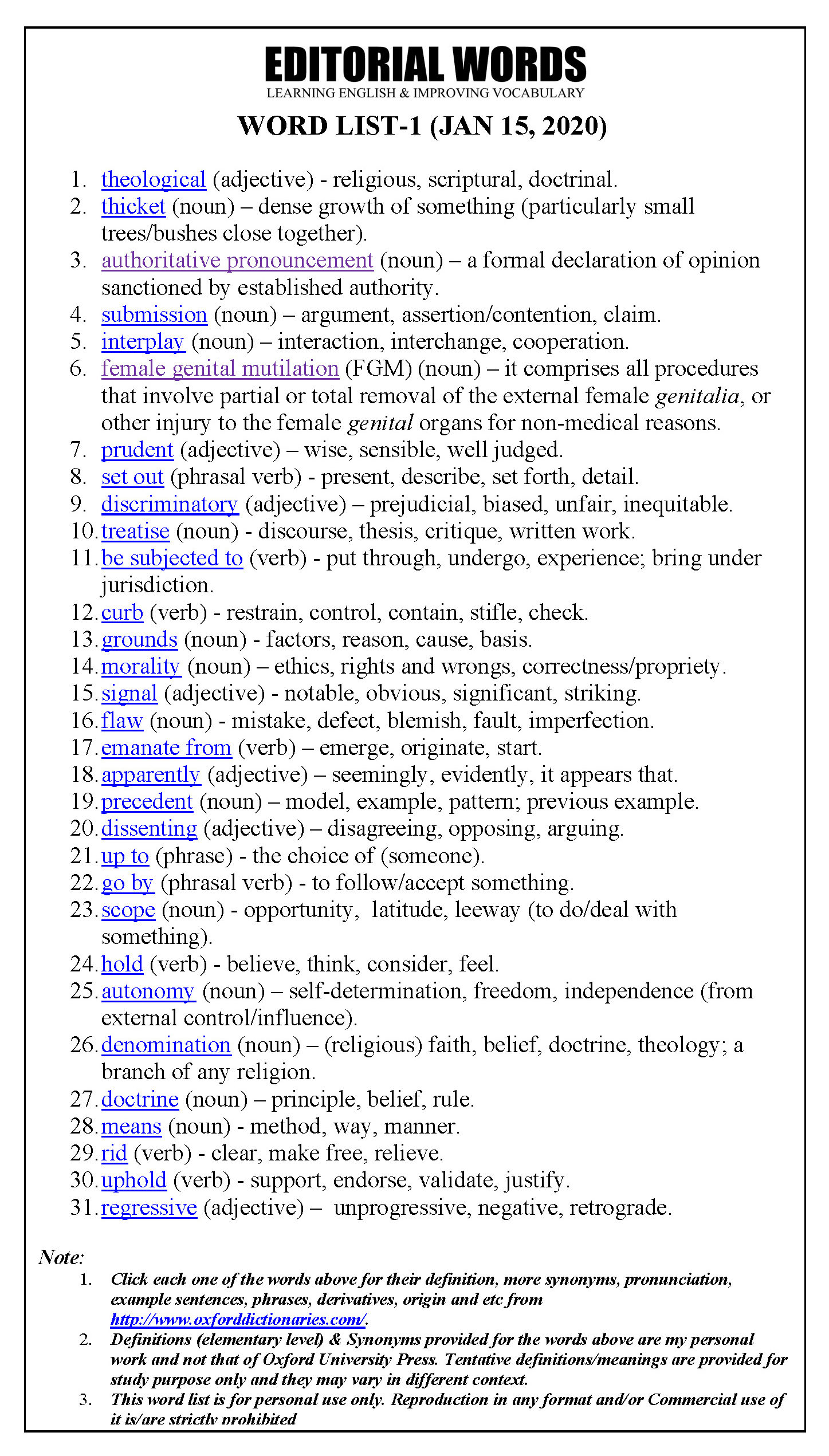 The Hindu Editorial (Theological thicket) - Jan 15, 2020