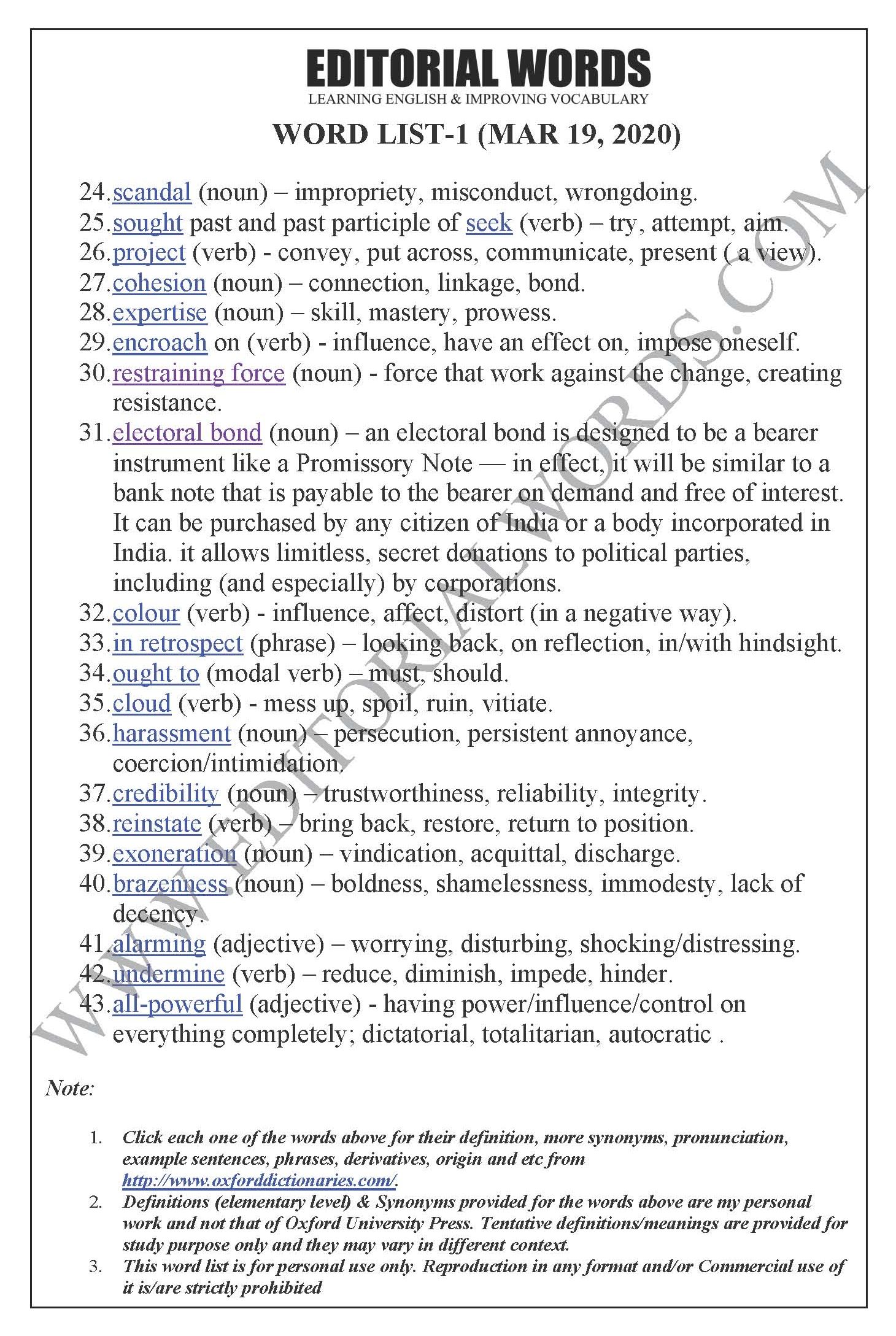 The Hindu Editorial (Competitive impropriety) - Mar 19, 2020