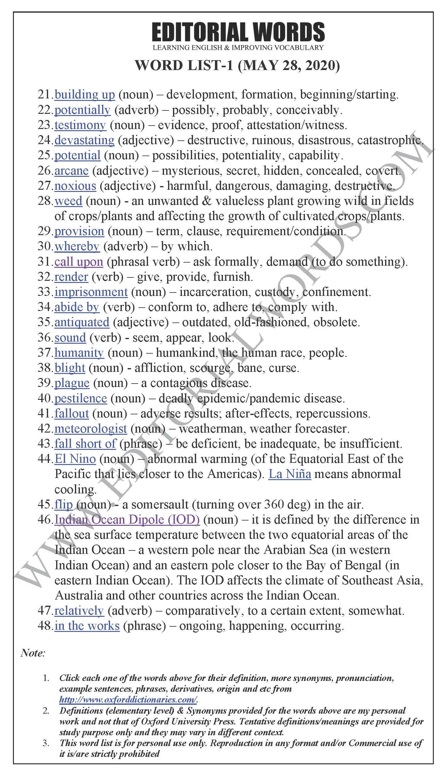 The Hindu Editorial (The swarm) - May 28, 2020