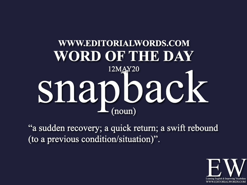 Word of the Day (snapback)-12MAY20