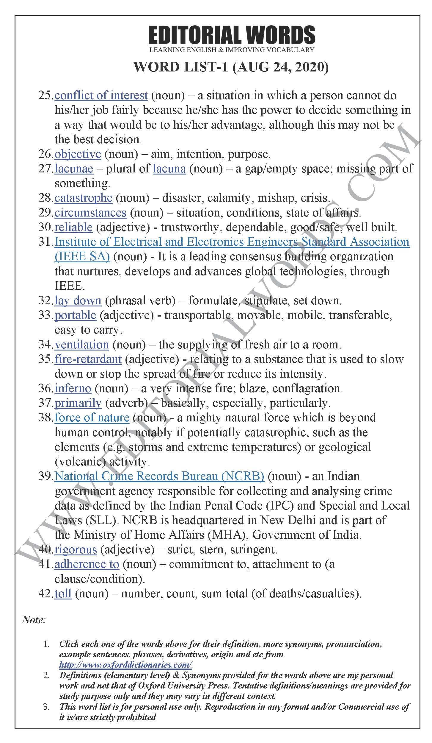 The Hindu Editorial (Failing on fires) - Aug 24, 2020