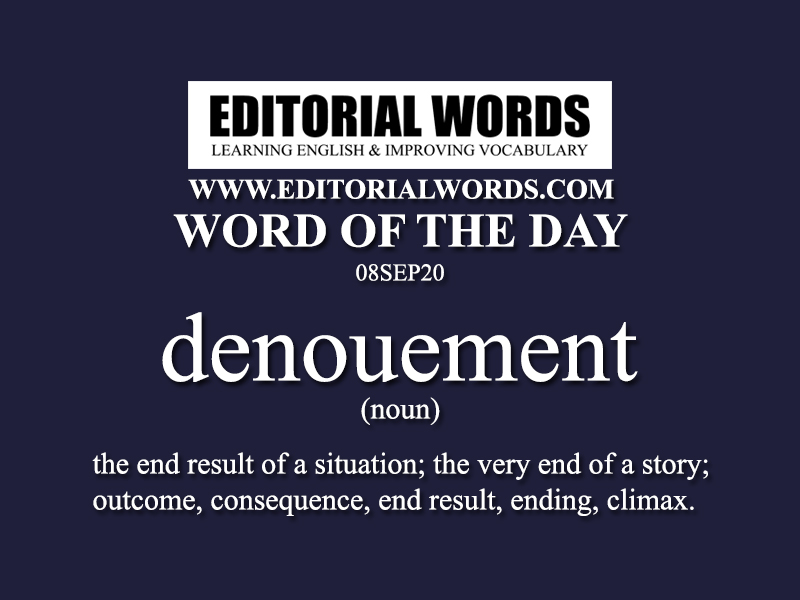 Word of the Day (denouement)-08SEP20