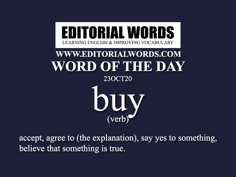 Word of the Day (buy)-23OCT20