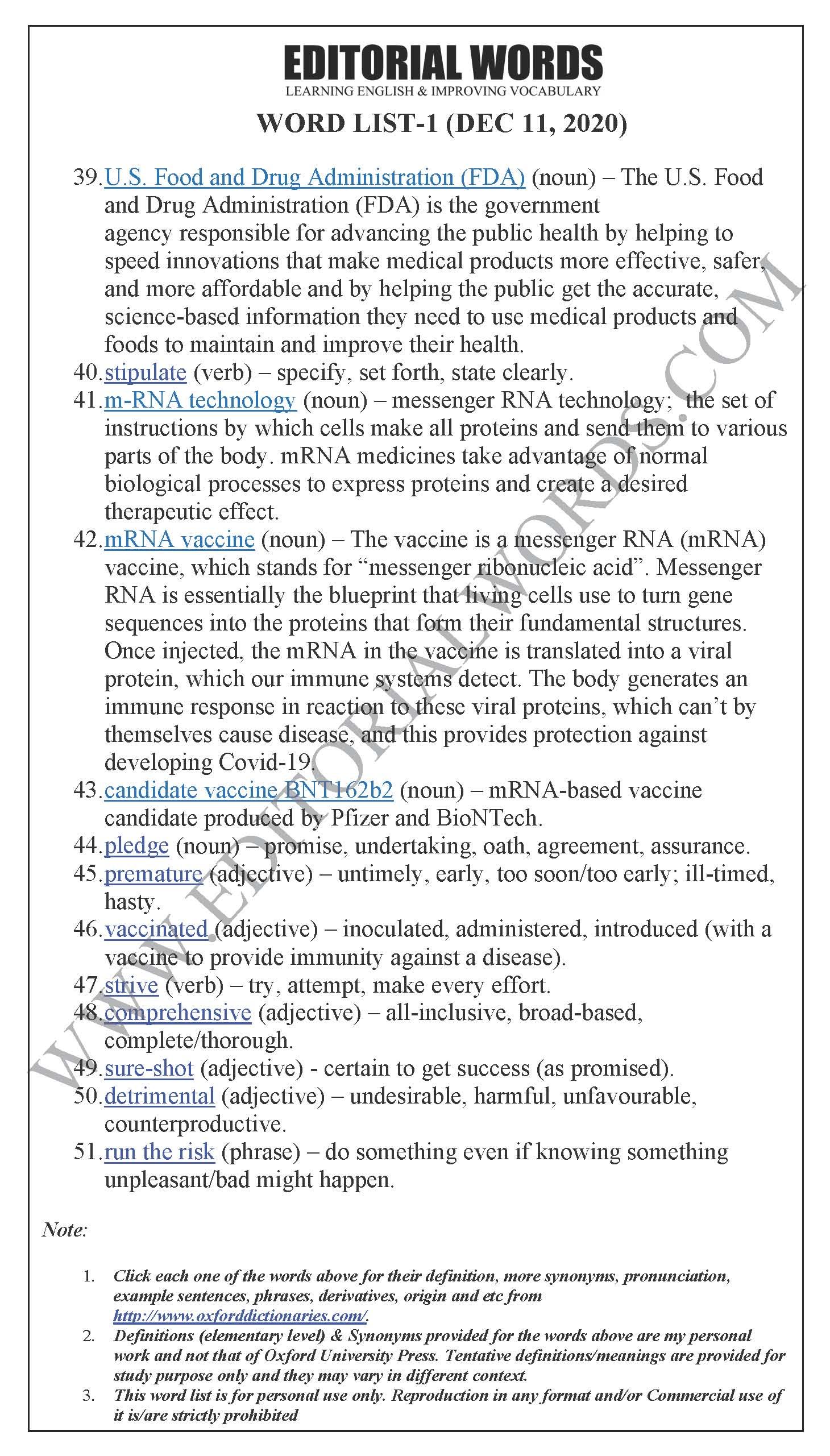 The Hindu Editorial (True to its name) – Dec 11, 2020